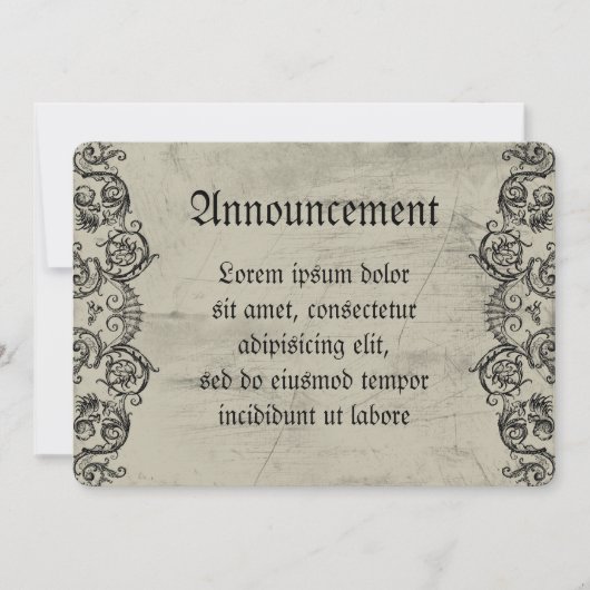 Grotesque Ornament Heart Aankondiging (Voorkant)