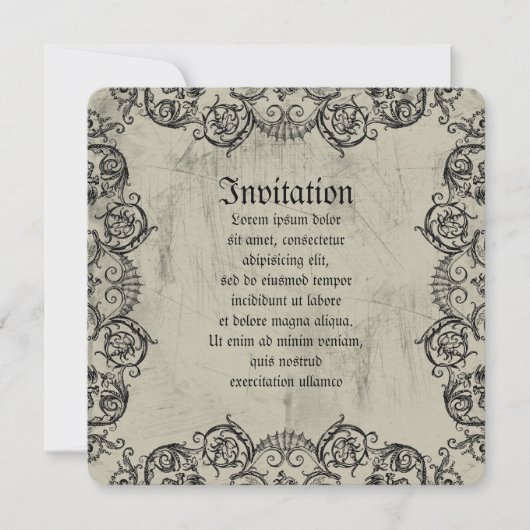 Grotesque Ornament Heart Kaart (Voorkant)