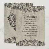 Grotesque Ornament Heart Kaart (Voorkant / Achterkant)