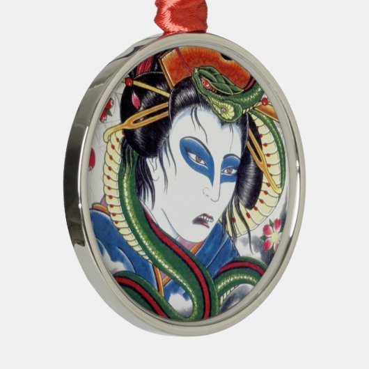 Grotesque & Snake Metalen Ornament (Rechts)