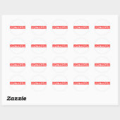 Grotesque Stamp Ronde Sticker (Vel)