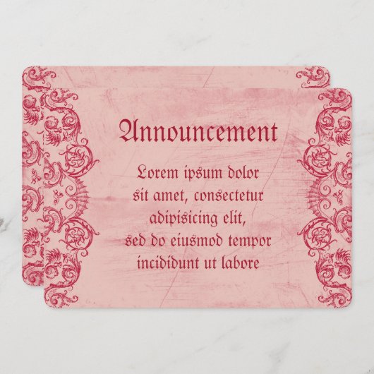 Grotesquerie Valentijn Feestdagenkaart (Voorkant / Achterkant)