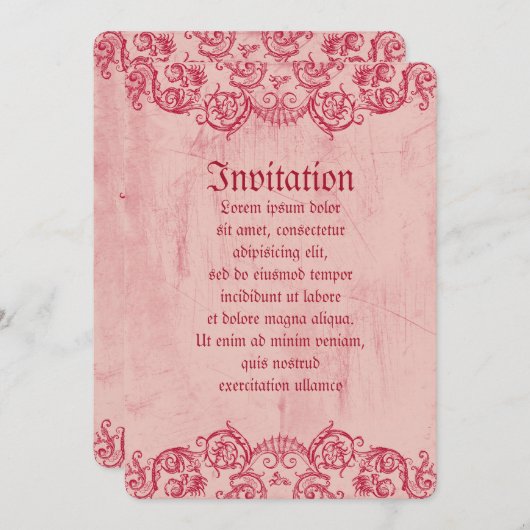 Grotesquerie Valentijn Kaart (Voorkant / Achterkant)