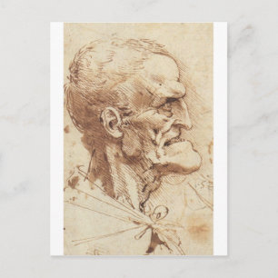 Grotestisch profiel briefkaart