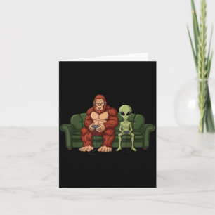 Grotevoet Alien Videogames Gaming Sasquatch Ufo Ma Kaart