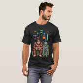 Grotevoet Alien Videospelconsole Sasquatch Ruimte T-shirt (Voorkant volledig)