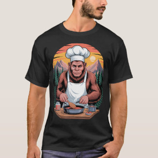Grotevoet Chef Sasquatch Koken Culinair Eten Chef T-shirt