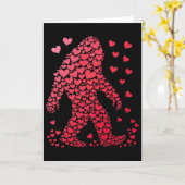 Grotevoet Cute Silhouet Hart Valentijnsdag Voor Ma Kaart (Gele Bloem)
