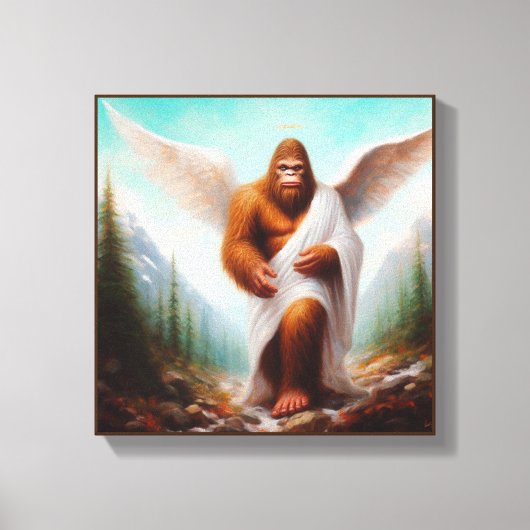 Grotevoet Engel Canvas Afdruk (Voorkant)