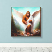 Grotevoet Engel Canvas Afdruk (Insitu (Houten vloer))
