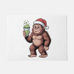 Grotevoet Kerst Sasquatch Matcha Liefhebber Deurmat