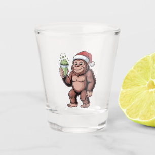 Grotevoet Kerst Sasquatch Matcha Liefhebber Shot Glas