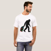 Grotevoet Kerstboom Slepend T-shirt (Voorkant volledig)