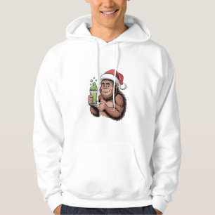 Grotevoet Kerstman Grappige Sasquatch met Matcha K Hoodie