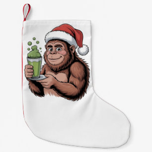 Grotevoet Kerstman Grappige Sasquatch met Matcha K Kleine Kerstsok
