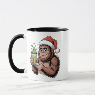 Grotevoet Kerstman Grappige Sasquatch met Matcha K Mok
