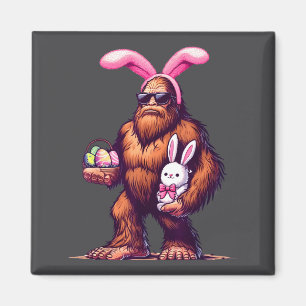 Grotevoet Konijn Pasen Dag Sasquatch Jongens Manne Magneet