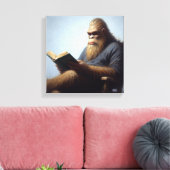 Grotevoet leest canvas afdruk (Insitu (Woonkamer))