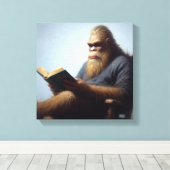 Grotevoet leest canvas afdruk (Insitu (Houten vloer))