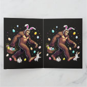 Grotevoet Pasen Dag Grappige Sasquatch Bedankkaart (Binnen)