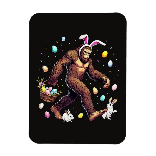 Grotevoet Pasen Dag Grappige Sasquatch Magneet (Verticaal)