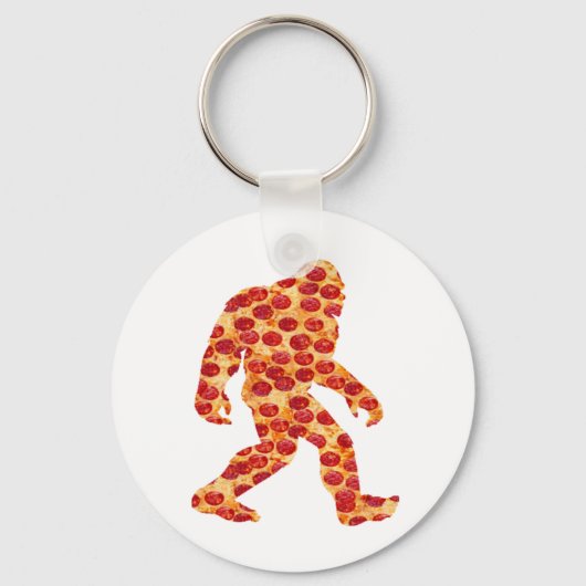 Grotevoet Pizza Sleutelhanger (Voorkant)