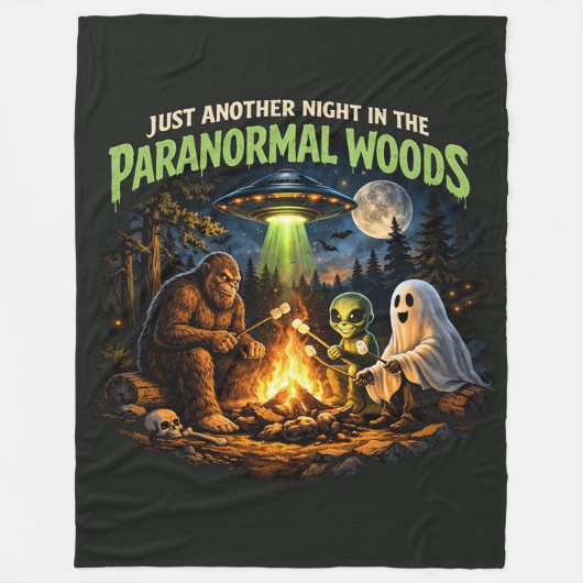 Grotevoet Sasquatch Fleece Deken (Voorkant)