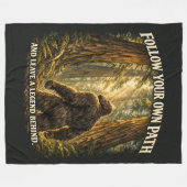 Grotevoet Sasquatch Fleece Deken (Voorkant (Horizontaal))