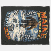 Grotevoet Sasquatch Fleece Deken (Voorkant (Horizontaal))