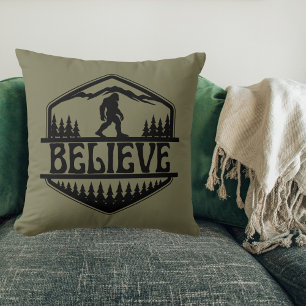 GroteVoet Sasquatch Grappige Squatchy Bos Vintage Kussen