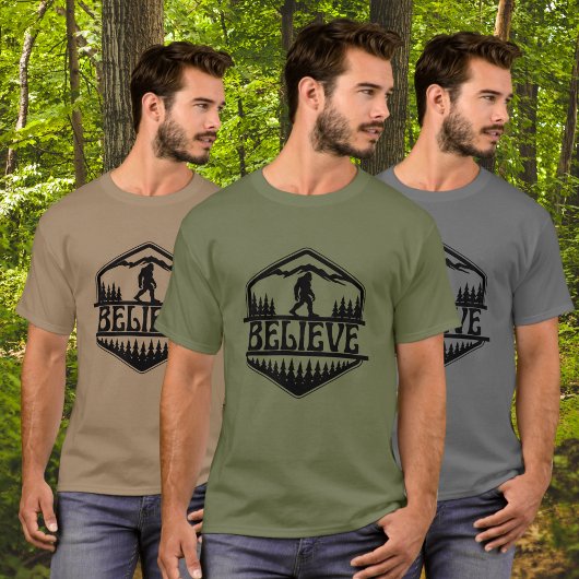 GroteVoet Sasquatch Grappige Squatchy Bos Vintage T-shirt