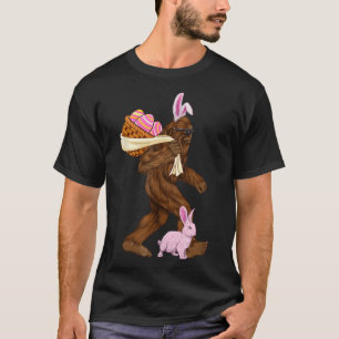 Grotevoet Sasquatch Konijn Paaskonijn Bysket Jacht T-shirt