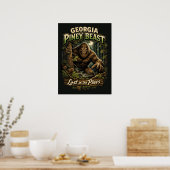 Grotevoet Sasquatch Poster (Keuken)