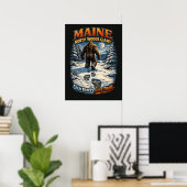 Grotevoet Sasquatch Poster (Thuiskantoor)