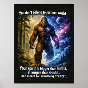 Grotevoet Sasquatch Poster