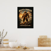 Grotevoet Sasquatch Poster (Keuken)