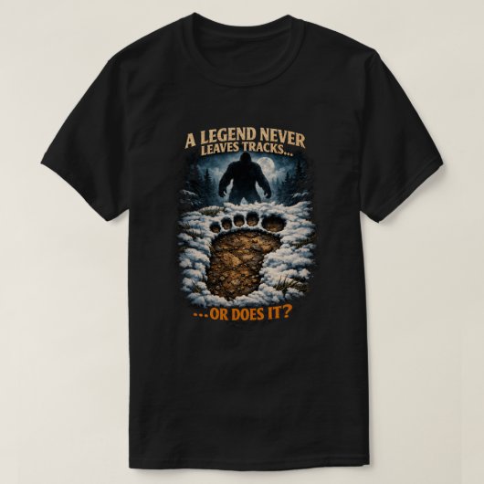 Grotevoet Sasquatch T-shirt (Design voorkant)