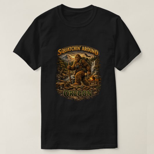 Grotevoet Sasquatch T-shirt (Design voorkant)