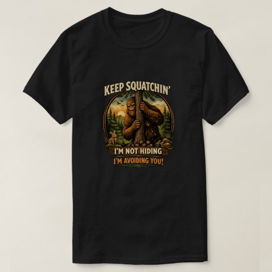 Grotevoet Sasquatch T-shirt (Design voorkant)