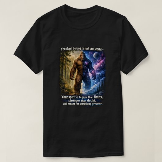 Grotevoet Sasquatch T-shirt (Design voorkant)