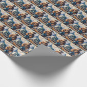 Grotevoet vrachtwagenchauffeur cadeaupapier (Hoek)