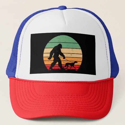 Grotevoet Wandelende Duitse Korthaar Pointer Hond Trucker Pet (Voorkant)