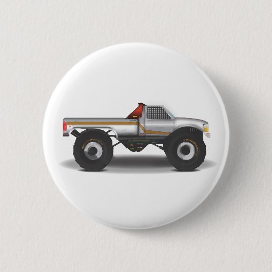 GroteVrachtwagen Ronde Button 5,7 Cm (Voorkant)