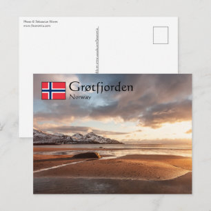 Grotfjorden Noorwegen Briefkaart