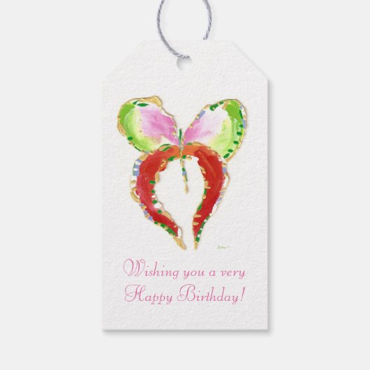 Groth Butterfly cadeau label Cadeaulabel (Achterkant)