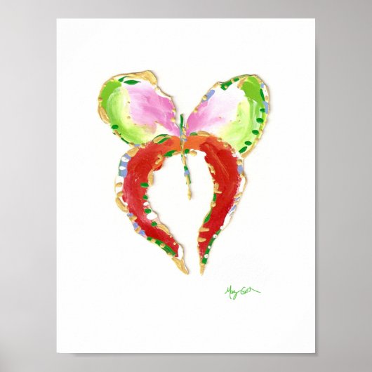 Groth Vlinderprint Poster (Voorkant)