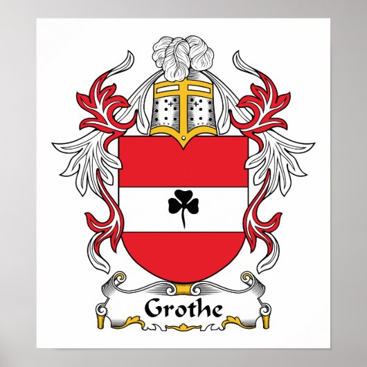 Grothe Family Crest Poster (Voorkant)