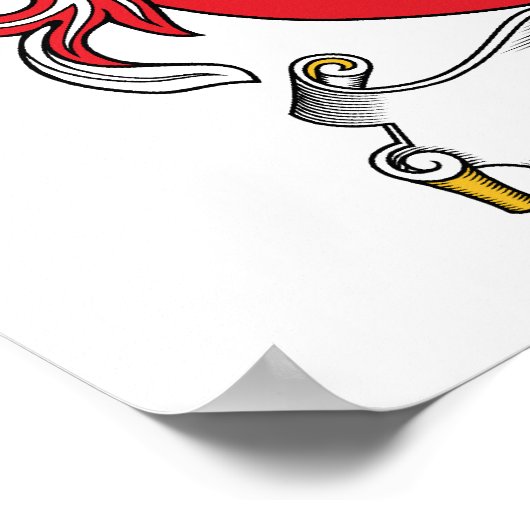 Grothe Family Crest Poster (Hoek)