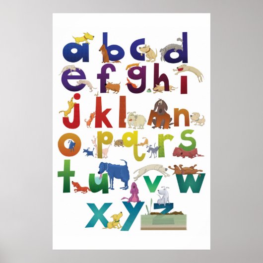 Grotke Alphabet Dogs Poster (Voorkant)