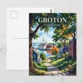 Groton, Connecticut, VS VS Briefkaart (Voorkant / Achterkant)